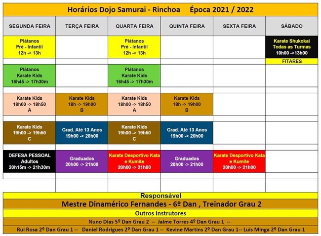 ÉPOCA 2021/2022 - REGRESSO AO DOJO